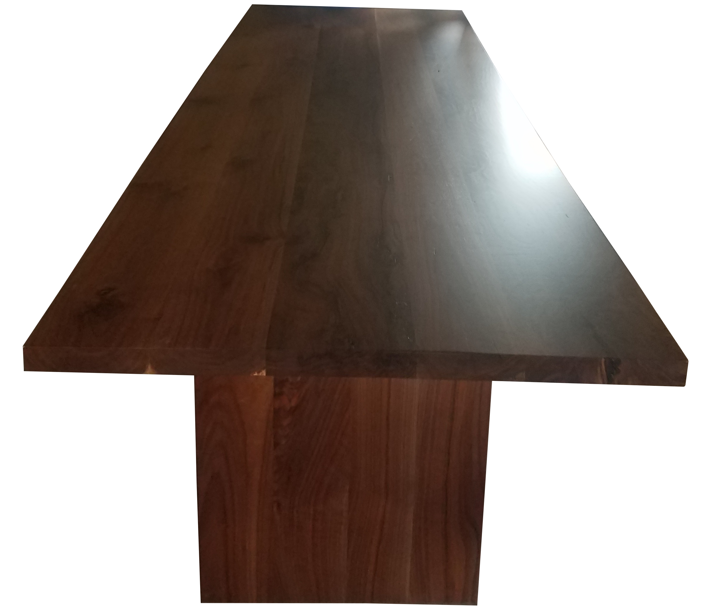 Walnut dining table made to order conference table